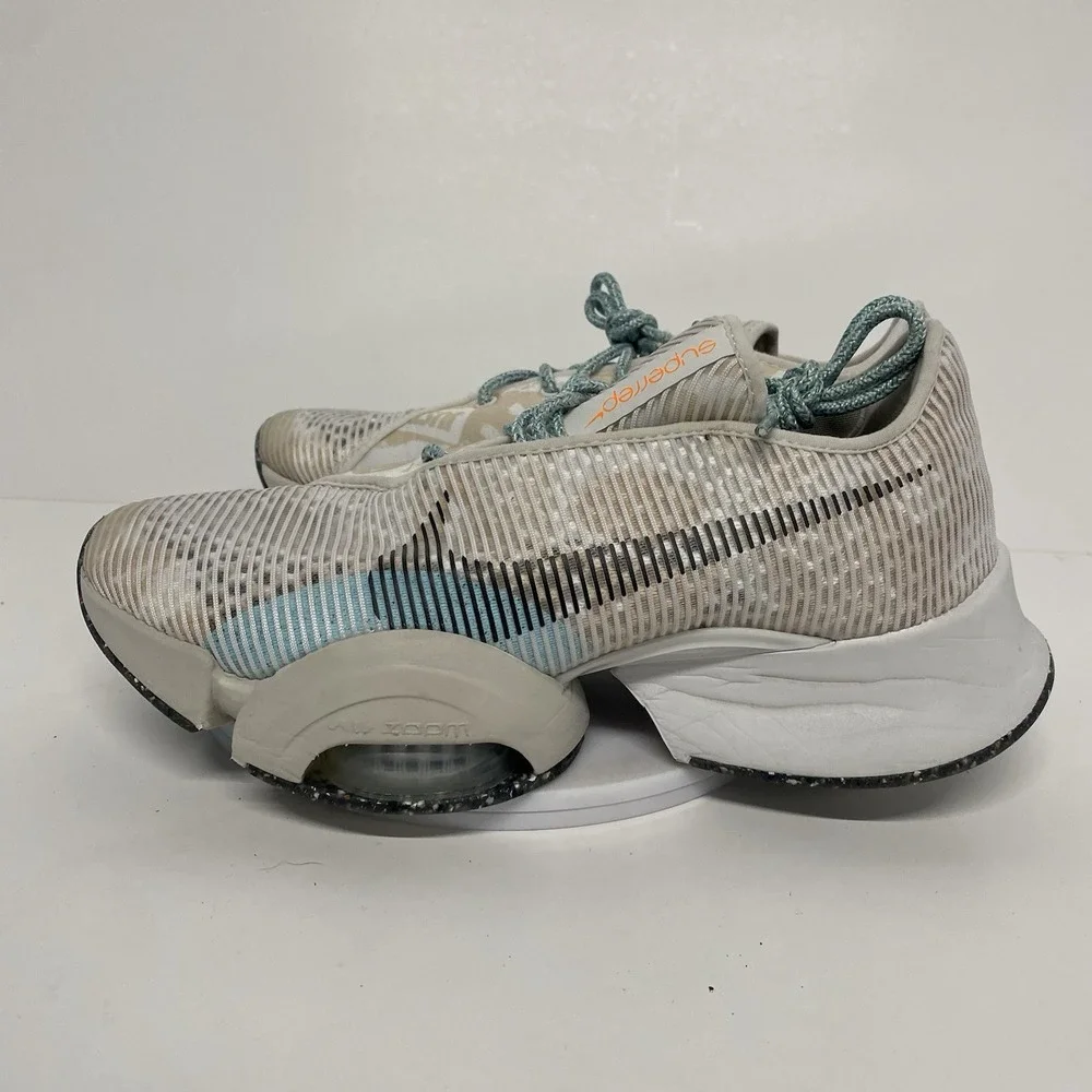Nike Shoes Women Size 8 Air Zoom Superrep 2 White Blue Running Training 3907 - Picture 5 of 16
